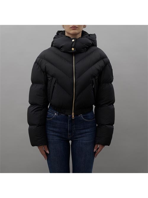 Cropped down jacket in shiny nylon ELISABETTA FRANCHI | PI73D46E2.110